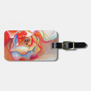 Étiquette À Bagage Fred martin begonia aquarelle