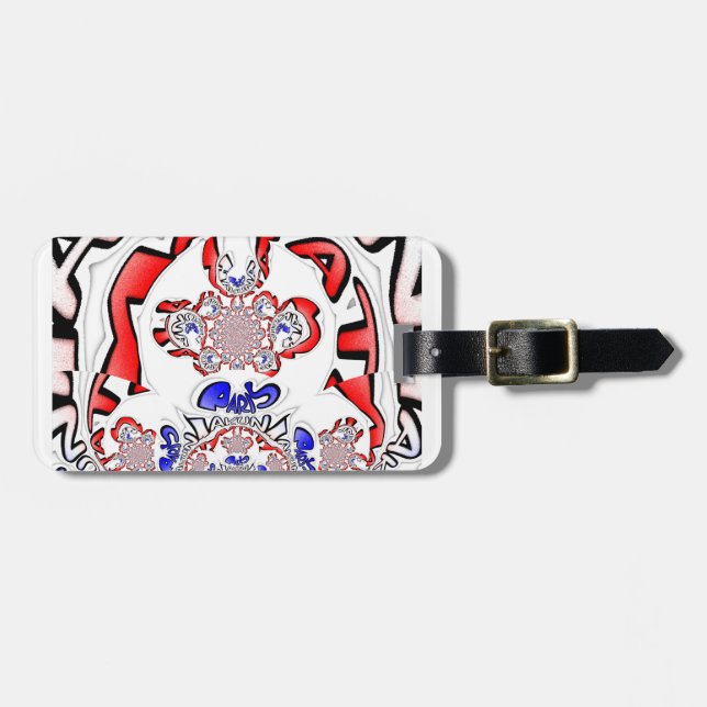 Étiquette À Bagage French Twist Hakuna Matata : Unique Mélange Cultur (Devant horizontal)