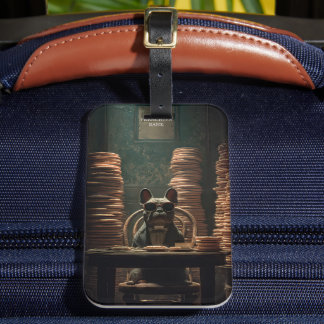 Étiquette À Bagage Frenchie's Bank : Biscuit Baron Art Print