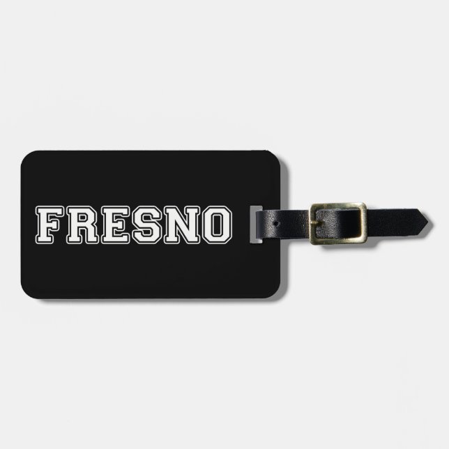 Étiquette À Bagage Fresno Californie (Devant horizontal)
