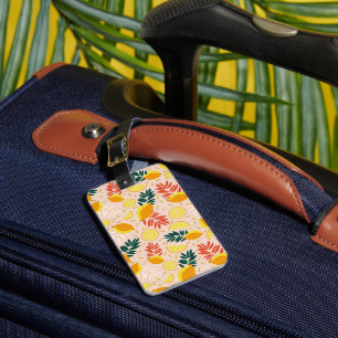 Étiquette À Bagage Fruit de citron d'été frais