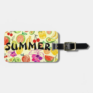Étiquette À Bagage Fruits d'été