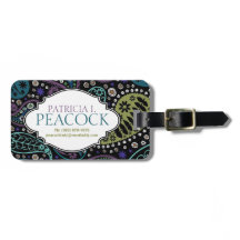 Funky Boho Hippie Peacock Paisley Personnalisé