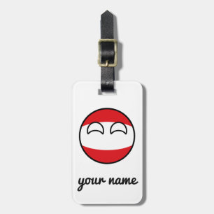 Étiquette À Bagage Funny Trending Geeky Austria Countryball