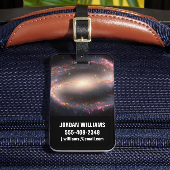 Étiquette À Bagage Galaxie Spirale Ngc 1300. (Insitu Rectoal 2)