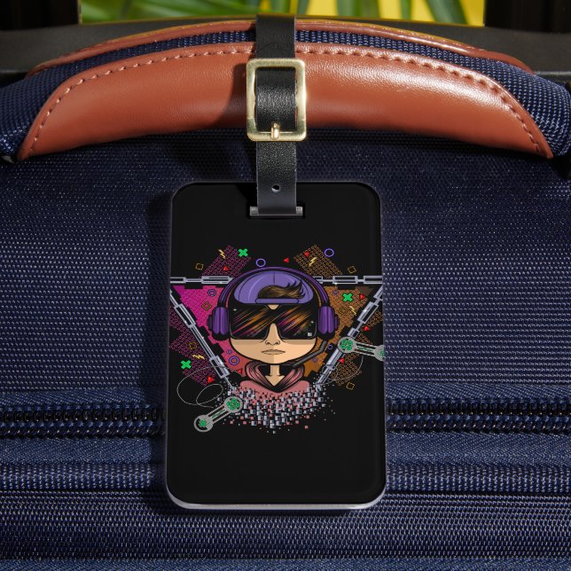 Étiquette À Bagage Gamer Boy (Insitu Rectoal 2)