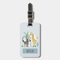 Garçons Cute Safari Animaux Giraffe Nom Enfants