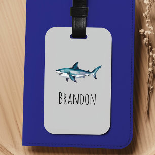 Étiquette À Bagage Garçons Mignon Requin Enfants