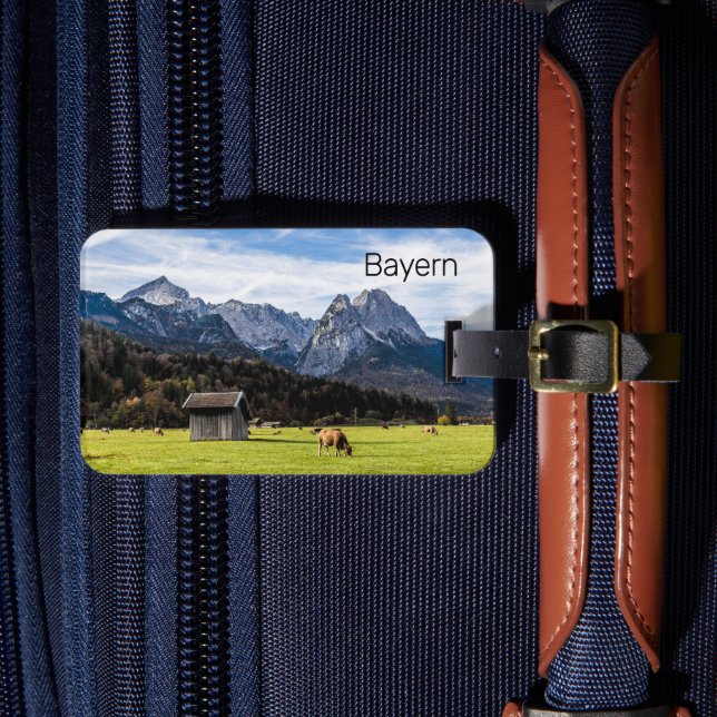 Étiquette À Bagage Garmisch Partenkirchen Alpes Bavière Allemagne (Insitu Rectoal 4)
