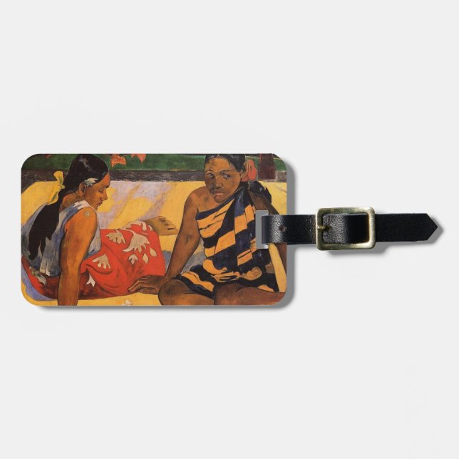 Étiquette À Bagage Gauguin Polynésie Française Tahiti Femmes Peinture (Devant horizontal)