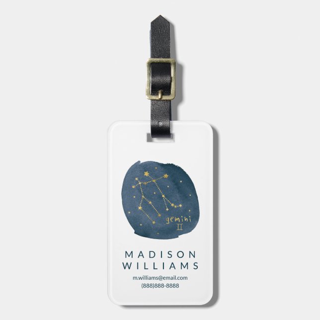 Étiquette À Bagage Gemini (Devant Vertical)