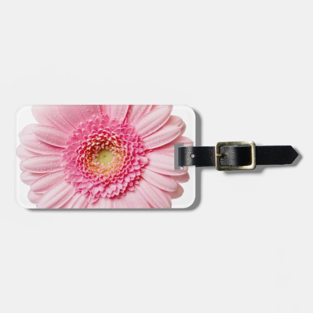 Étiquette À Bagage Gerbera Rose Daisy (Devant horizontal)