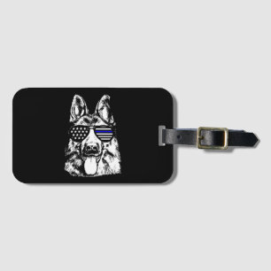 Étiquette À Bagage German Shepherd Police Officer Police Dog