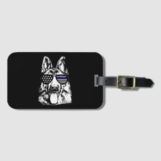 Étiquette À Bagage German Shepherd Police Officer Police Dog