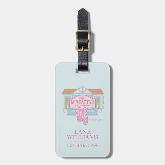 Étiquette À Bagage Gilmore Girls | École de ballet de Mlle Patty (Devant Vertical)