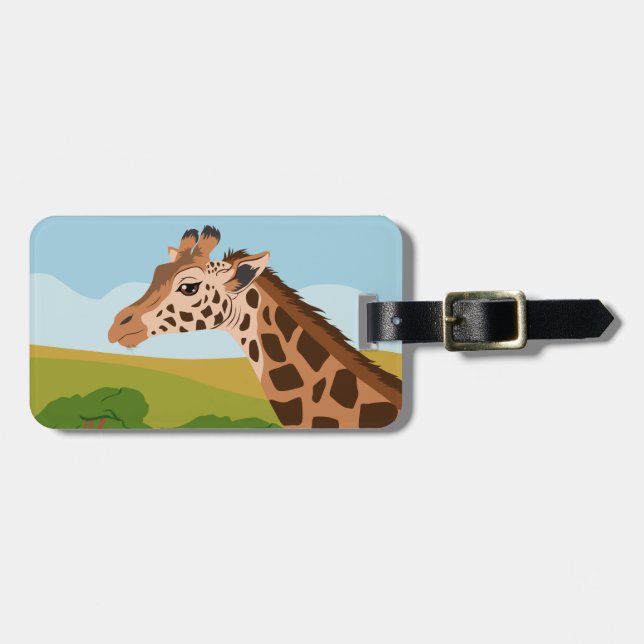 Étiquette À Bagage Giraffe (Devant horizontal)