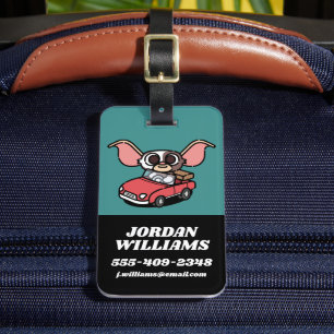 Étiquette À Bagage Gizmo   Pilote comique mite