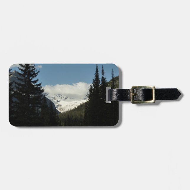 Étiquette À Bagage Glacier Jackson Vue sur le parc national Glacier (Devant horizontal)