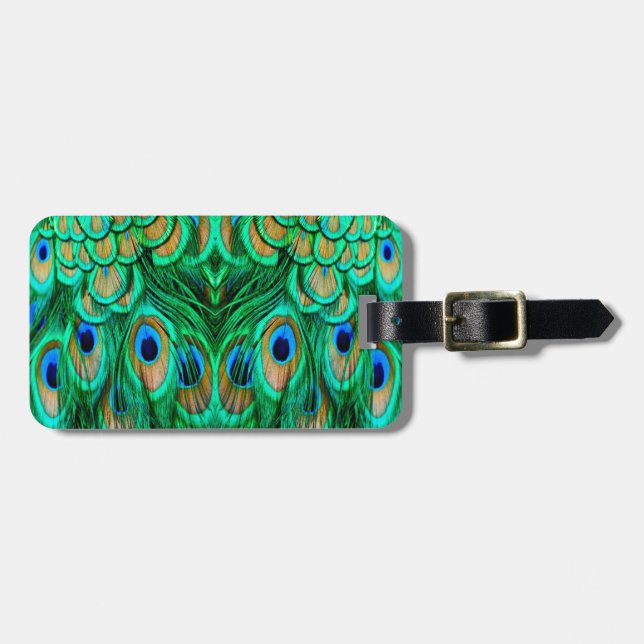 Étiquette À Bagage Glorious Peacock (Devant horizontal)