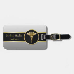 Étiquette À Bagage Gold Professional Médicale Caduceus - étiquette de
