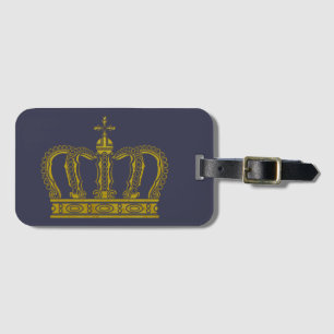 Étiquette À Bagage Golden Royal Crown I + votre backgr. & idées