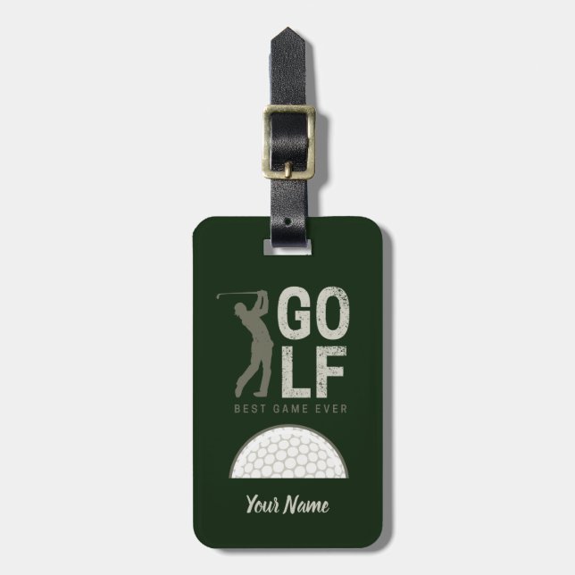 Étiquette À Bagage Golf Best Game Ever for golfer and coaches (Devant Vertical)