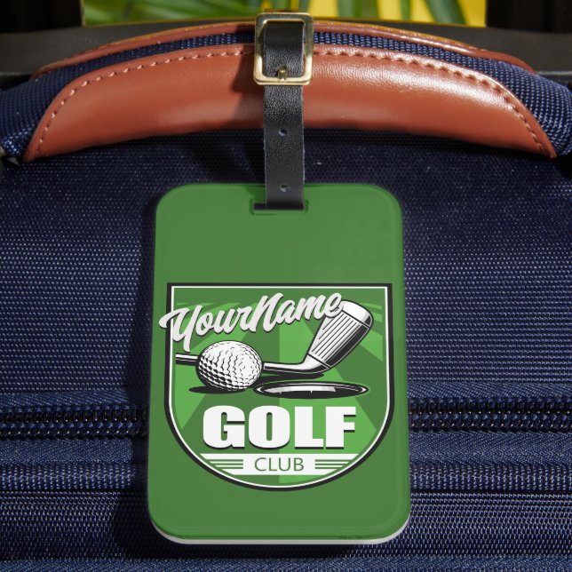 Étiquette À Bagage Golf Club NAME Pro Golfer Player Personnalisé (Insitu Rectoal 2)