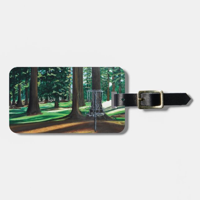ÉTIQUETTE À BAGAGE GOLF DE DISQUE (Devant horizontal)
