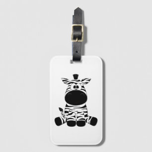 Étiquette À Bagage Goofy Zebra