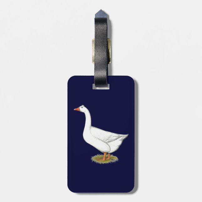 Étiquette À Bagage Goose Roman Tufted (Dos Vertical)