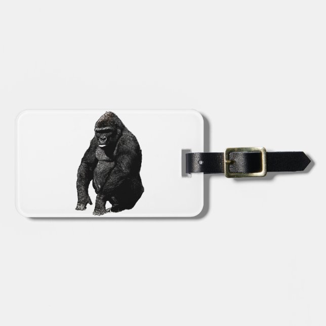 Étiquette À Bagage Gorilla (Devant horizontal)