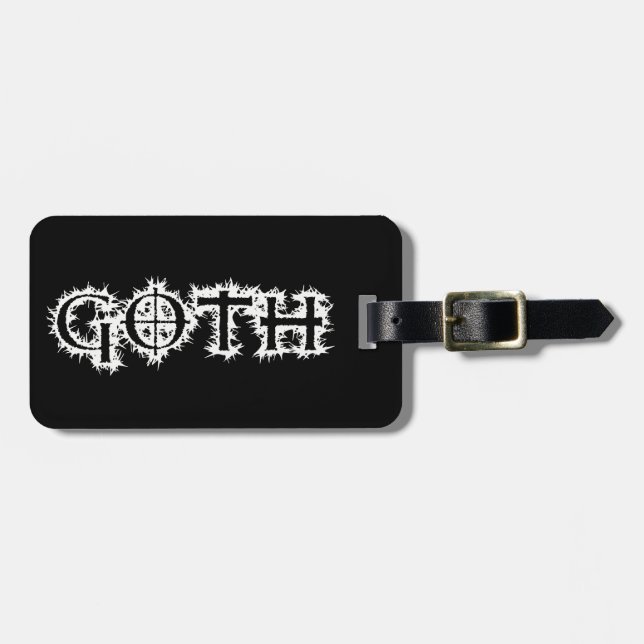 Étiquette À Bagage Goth (Devant horizontal)