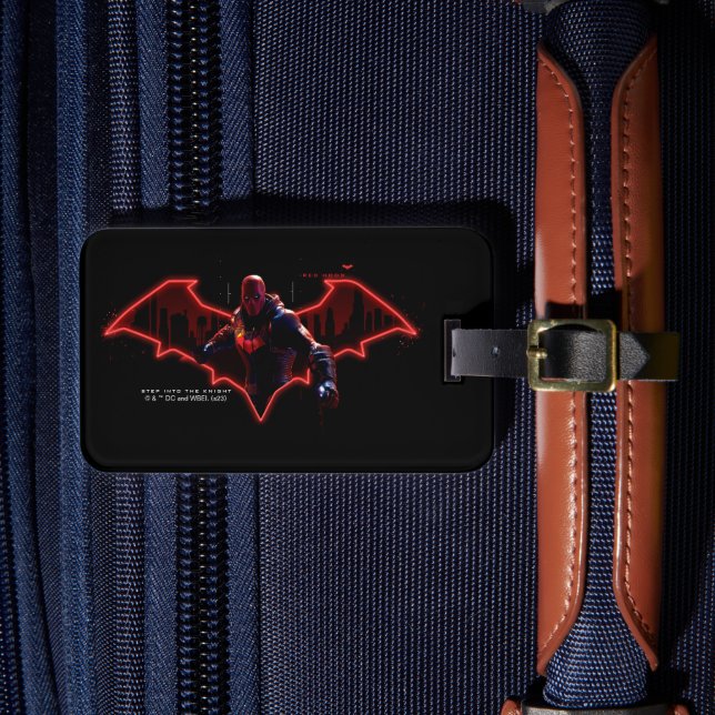 Étiquette À Bagage Gotham Chevaliers Hood rouge dans le logo (Insitu Rectoal 4)