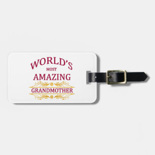 Étiquette À Bagage Grand-mère extraordinaire