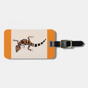 Étiquette À Bagage Graphique cool GECKO - Lizard - Orange