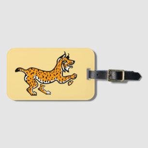 Étiquette À Bagage Graphique cool - Ibérique LYNX -Wildcats - Jaune