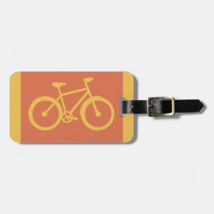 Étiquette À Bagage Graphique de recyclage de vélo de bicyclette