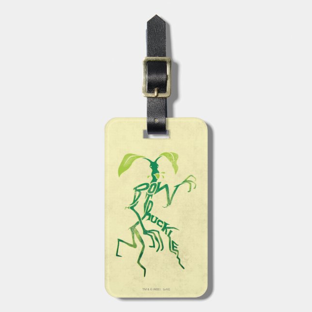 Étiquette À Bagage Graphique de typographie BOWTRUCKLE™ PICKETT™ (Devant Vertical)