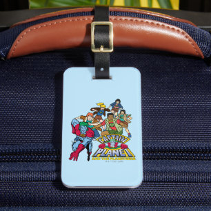 Étiquette À Bagage Graphique du logo Captain Planet & Planeteers Grou