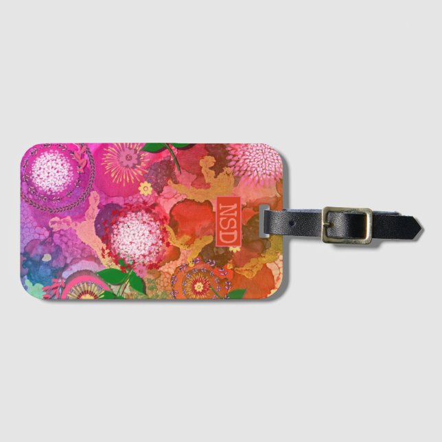 Étiquette À Bagage Graphique original d'art et de Digitals et (Devant Horizontal)