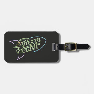 Étiquette À Bagage Graphisme de l'enseigne au néon Pizza Planet