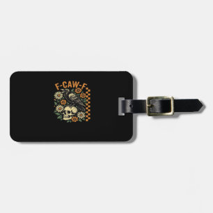 Étiquette À Bagage Graphisme vintage F-Caw-F Corbeau