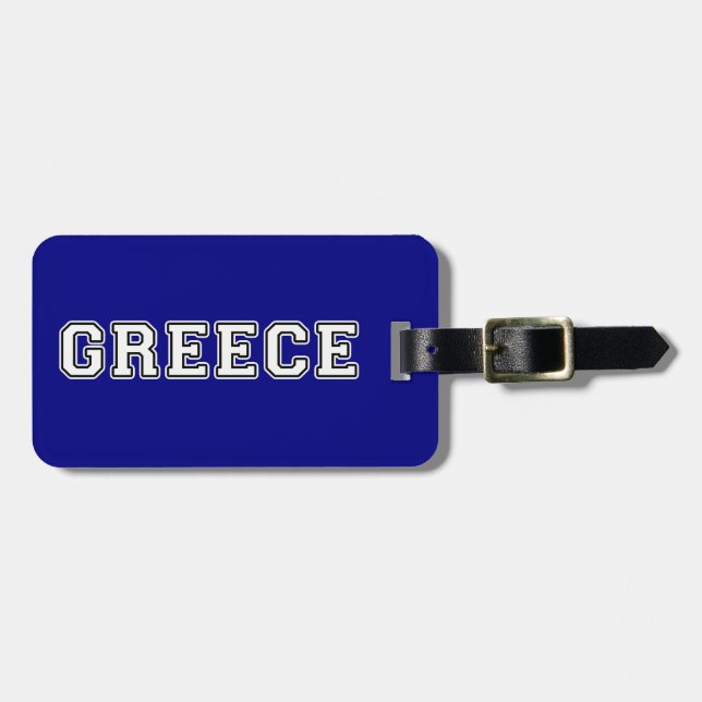 Étiquette À Bagage Grèce (Devant horizontal)