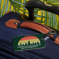 Green Forest Sunset Nature Personnalisable