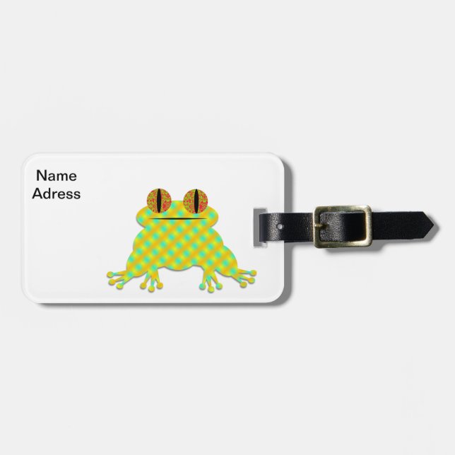 Étiquette À Bagage Grenouille mûre (Devant horizontal)