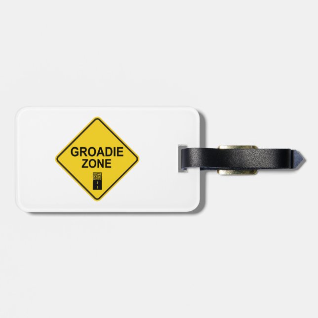 Étiquette À Bagage Groadie Zone Gravel Cycling (Dos horizontal)