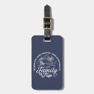 Étiquette À Bagage Groupe de voyage familial personnalisé Vacances pl