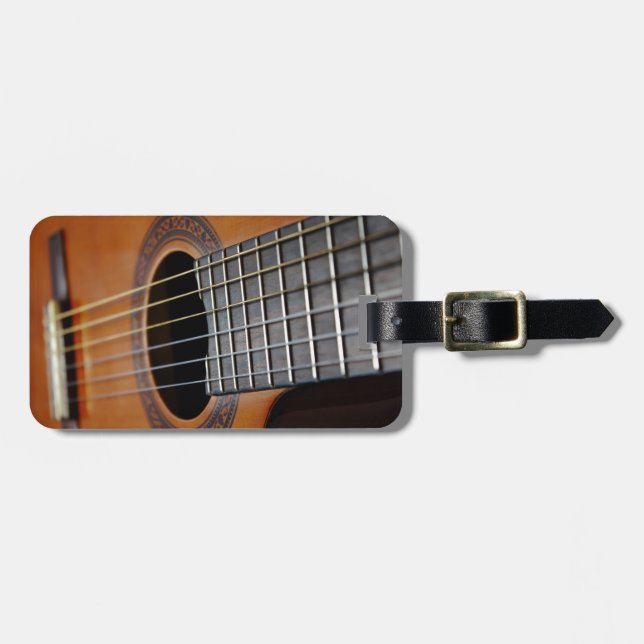Étiquette À Bagage Guitare acoustique classique (Devant horizontal)