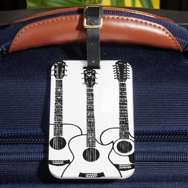 Étiquette À Bagage Guitares acoustiques simples (Insitu Rectoal 2)