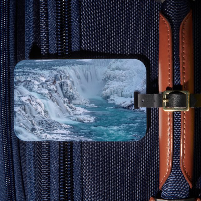 Étiquette À Bagage Gullfoss Falls, Islande (Insitu Rectoal 4)